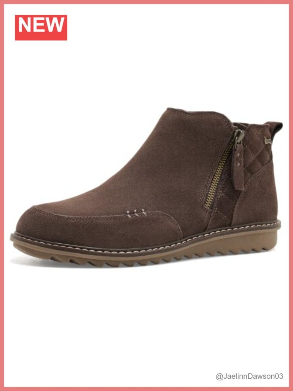 Skechers Arch Fit Ankle Bootie Suede Quilted Chenille Lined